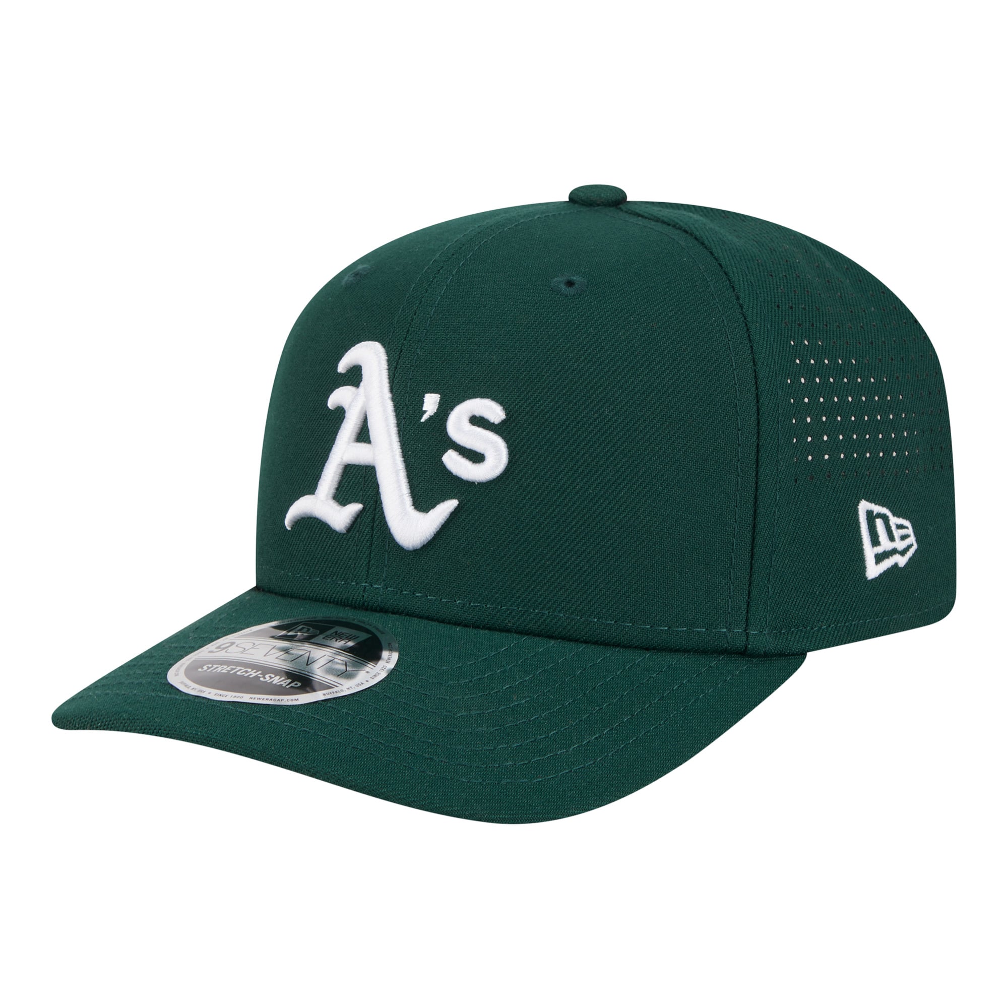 Men's New Era  Green Athletics Performance 9SEVENTY Adjustable Hat