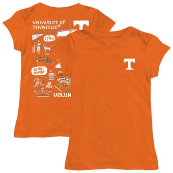 Youth Vive La Fete  Tennessee Orange Tennessee Volunteers Impressions Artwork Fitted T-Shirt