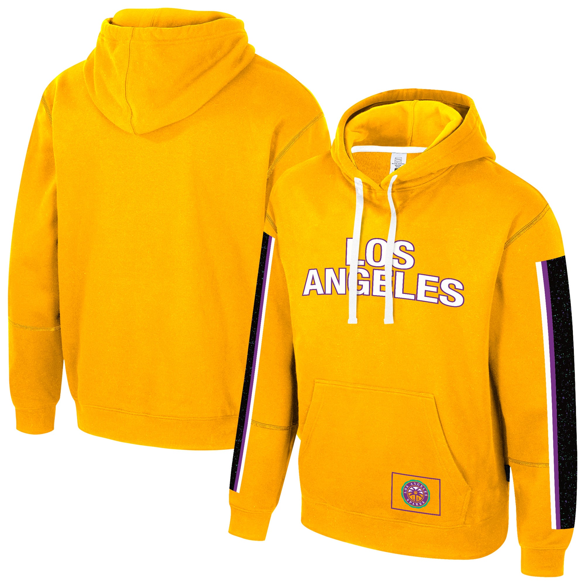 Unisex Stadium Essentials Gold Los Angeles Sparks City Star Rebel Edition Pullover Hoodie
