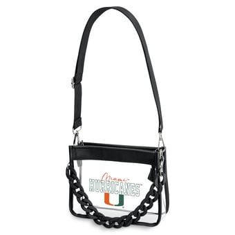 WEAR by Erin Andrews  Miami Hurricanes Plastic Chain Mini Crossbody Bag