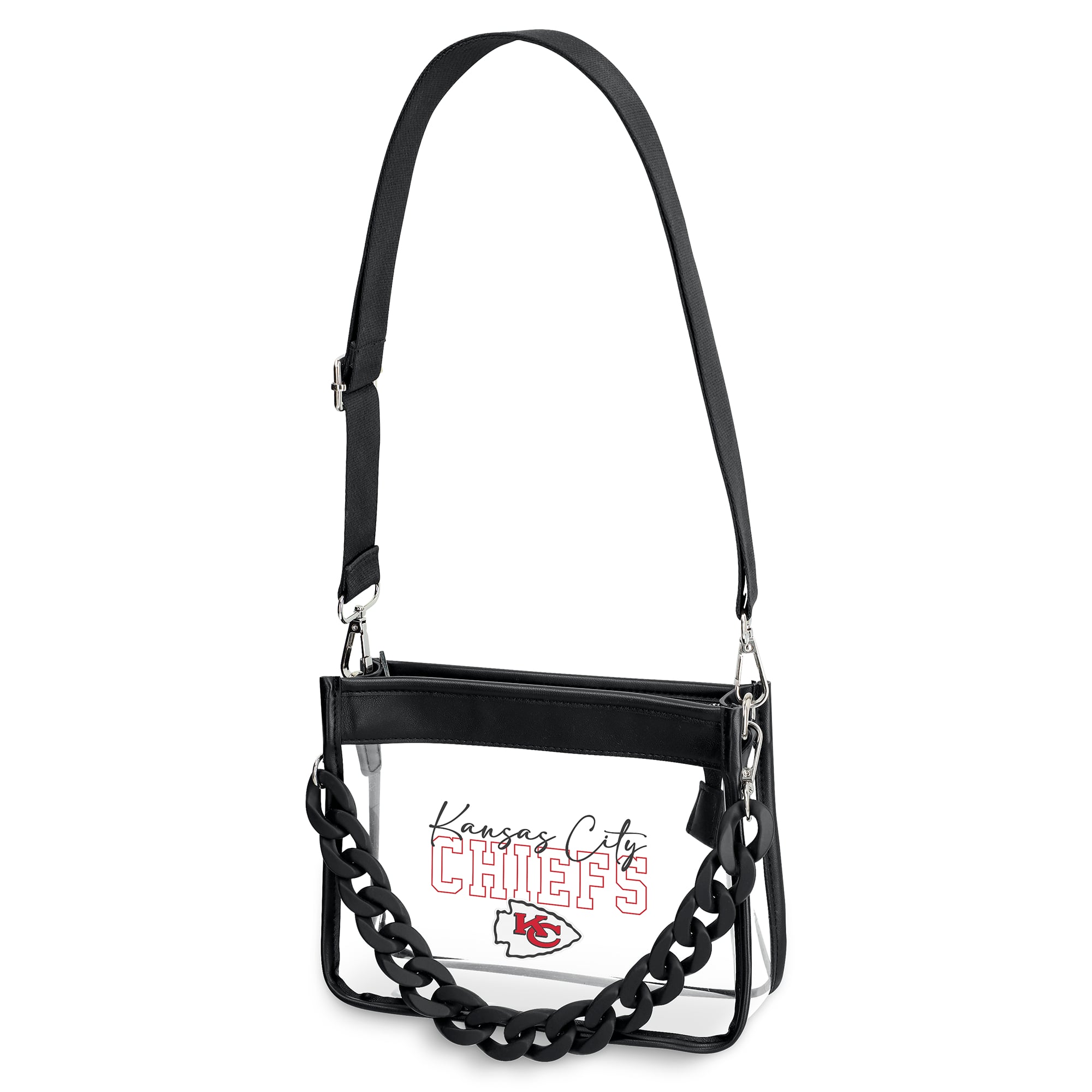 WEAR by Erin Andrews  Kansas City Chiefs Plastic Chain Mini Crossbody Bag