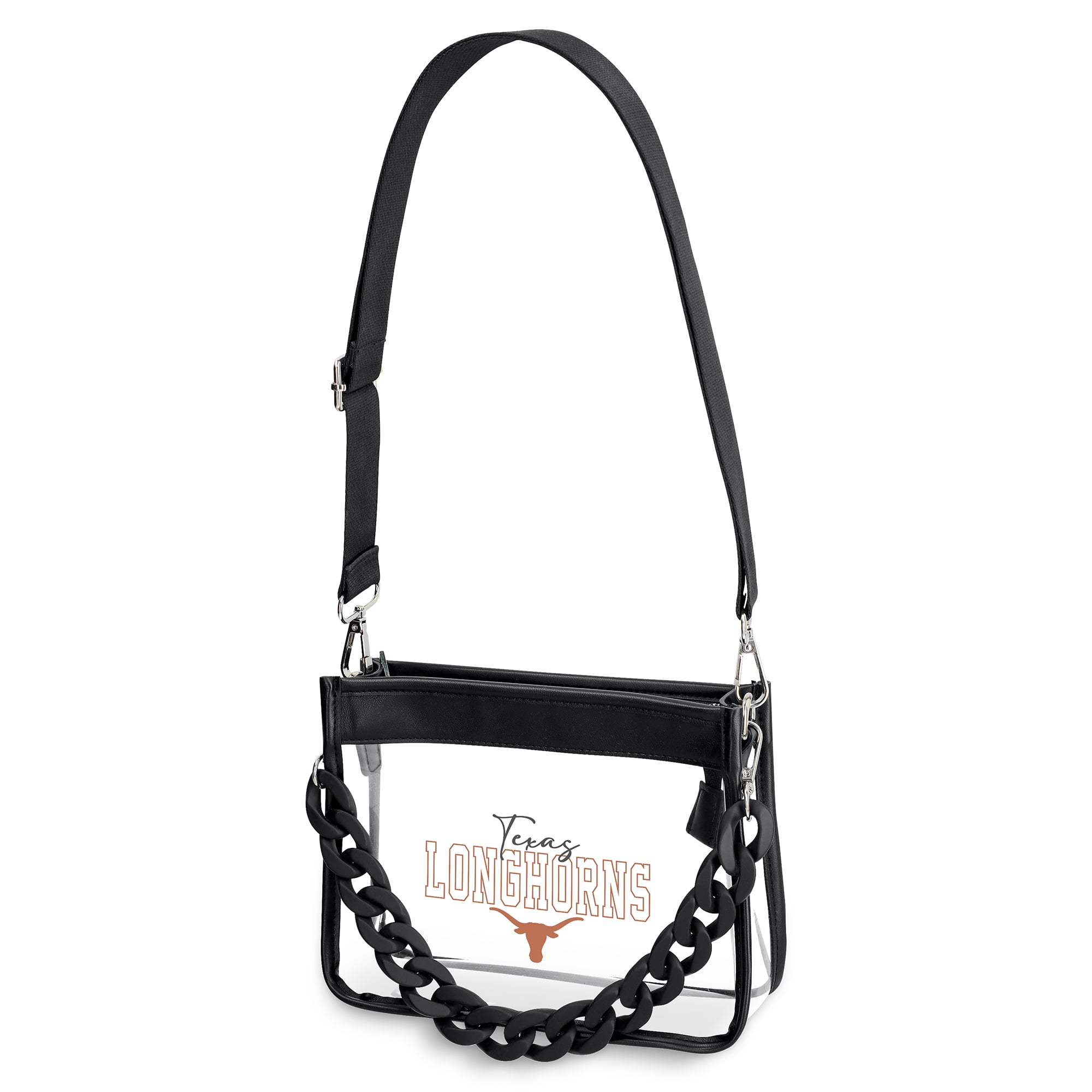 WEAR by Erin Andrews  Texas Longhorns Plastic Chain Mini Crossbody Bag