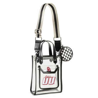 WEAR by Erin Andrews Oklahoma Sooners Clear Stadium Crossbody Purse with Coin Pouch