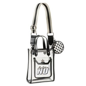 WEAR by Erin Andrews New Orleans Saints Clear Stadium Crossbody Purse with Coin Pouch