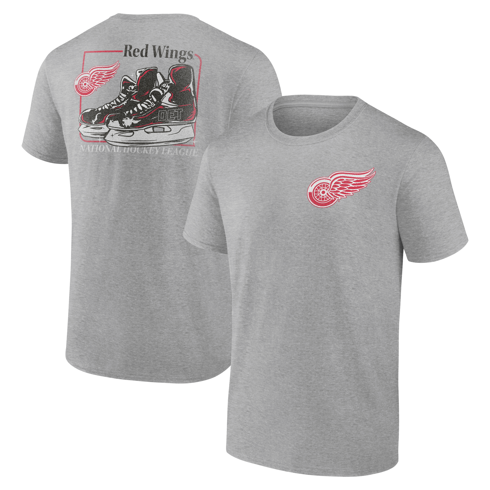 Men’s Heather Gray Detroit Red Wings Glory Skates T-Shirt Men’s Heather Gray Detroit Red Wings Glory Skates T-Shirt
