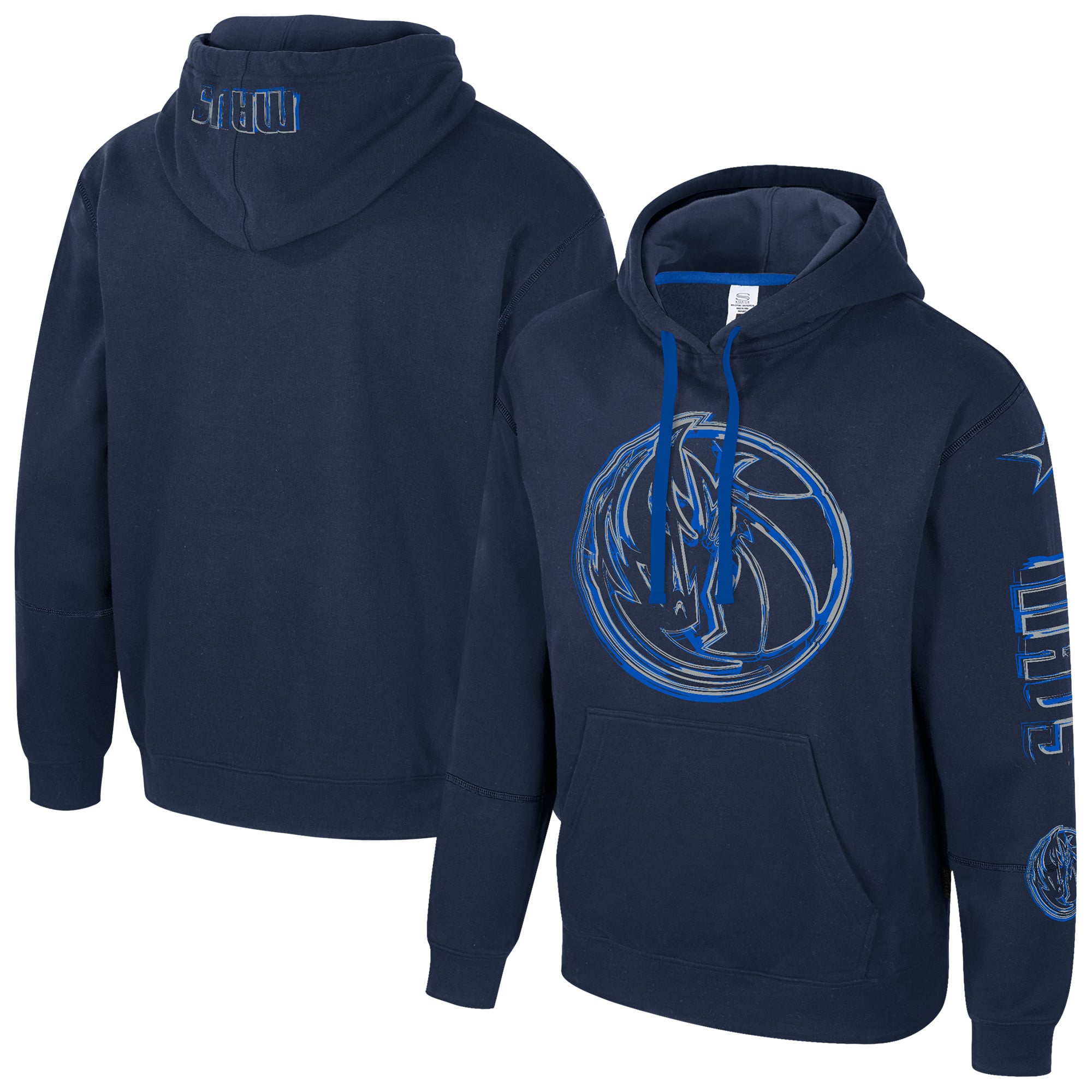 Unisex Stadium Essentials Navy Dallas Mavericks Elementized Pullover Hoodie