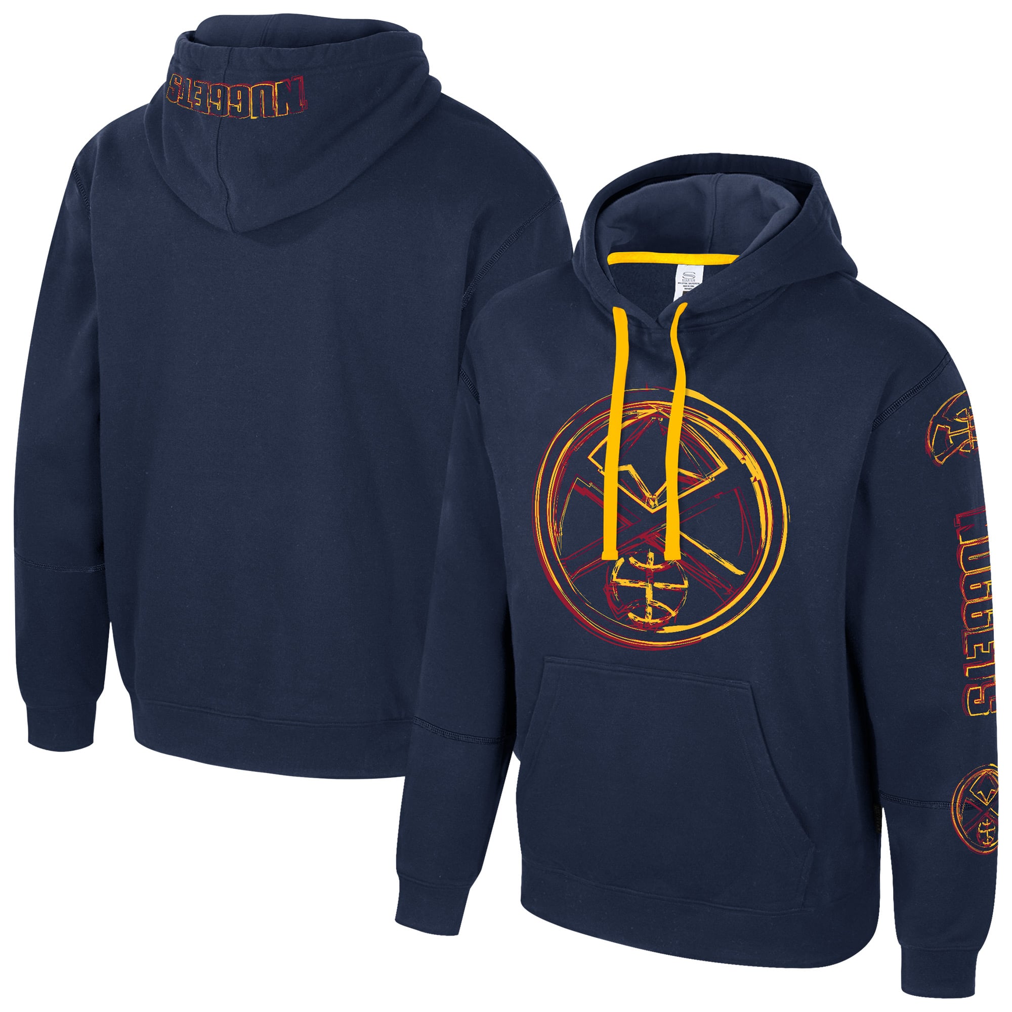 Unisex Stadium Essentials Navy Denver Nuggets Elementized Pullover Hoodie