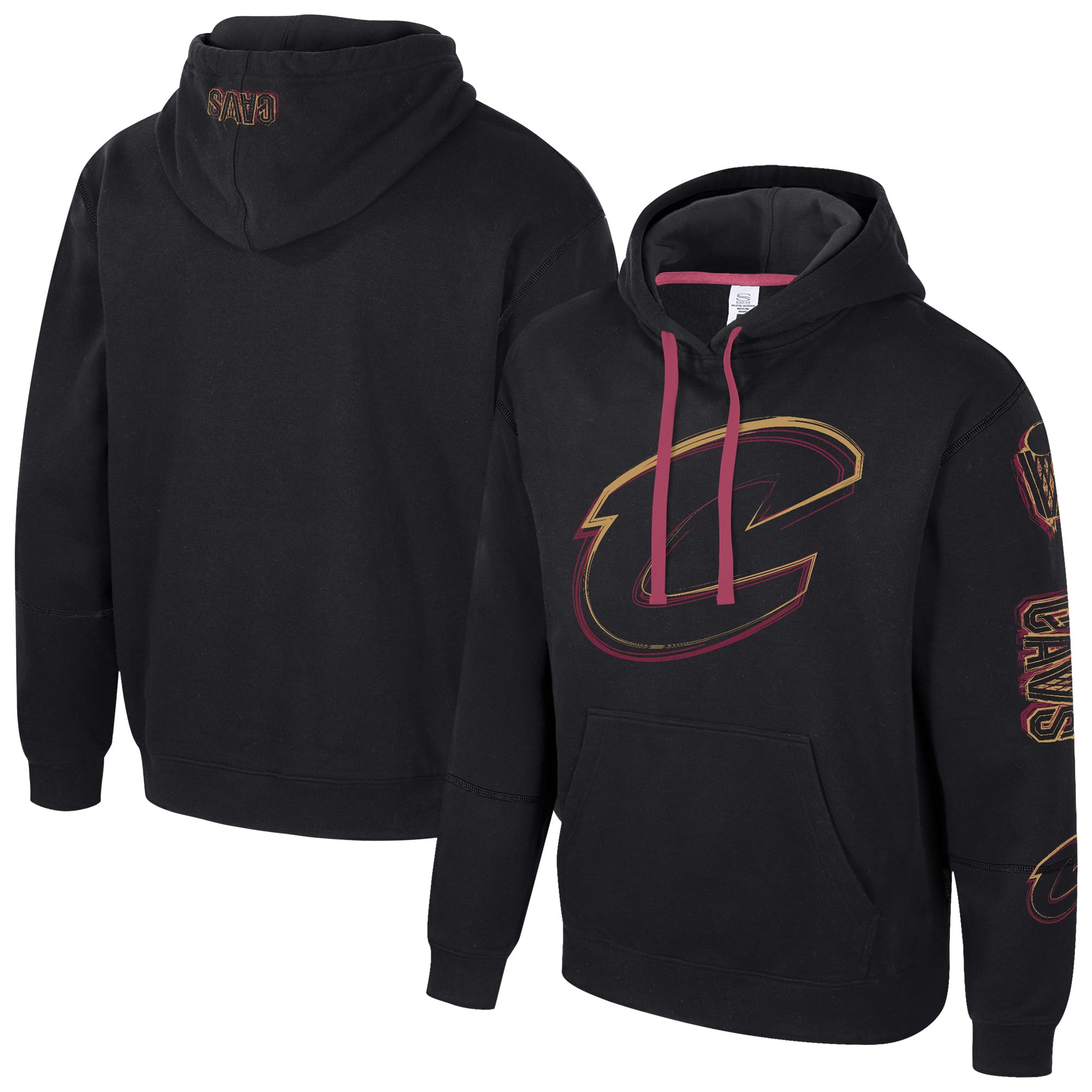 Unisex Stadium Essentials Black Cleveland Cavaliers Elementized Pullover Hoodie