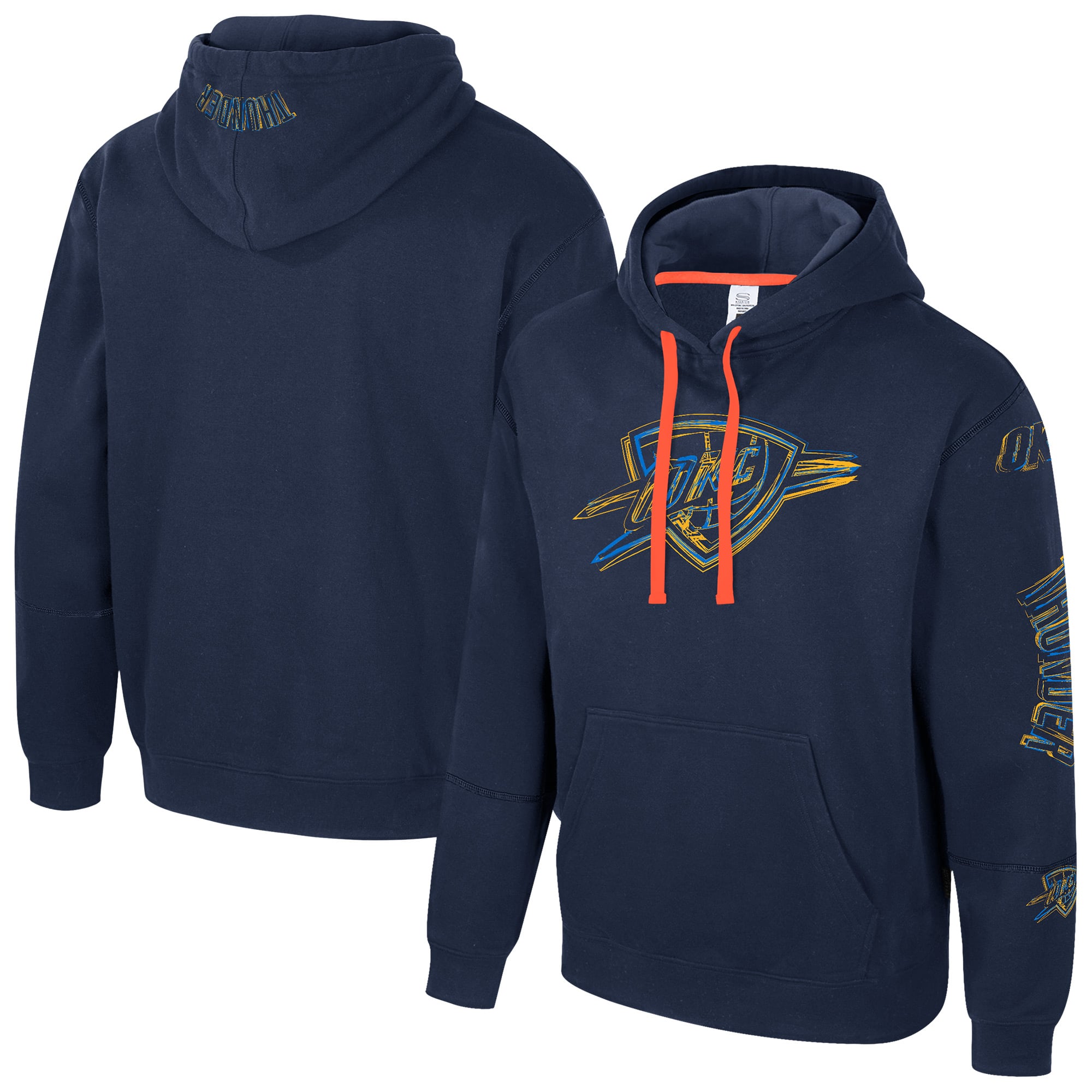 Unisex Stadium Essentials Navy Oklahoma City Thunder Elementized Pullover Hoodie