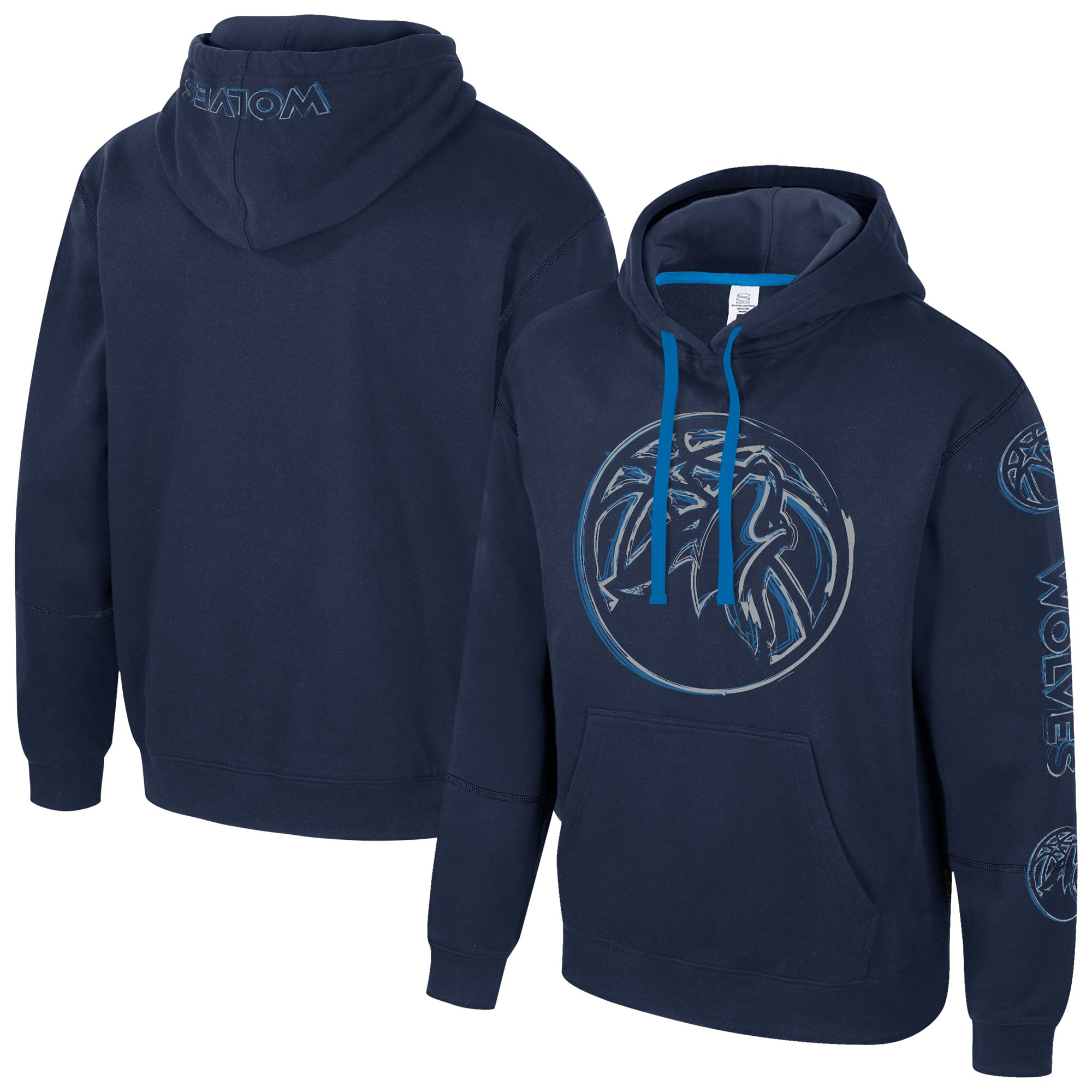 Unisex Stadium Essentials Navy Minnesota Timberwolves Elementized Pullover Hoodie