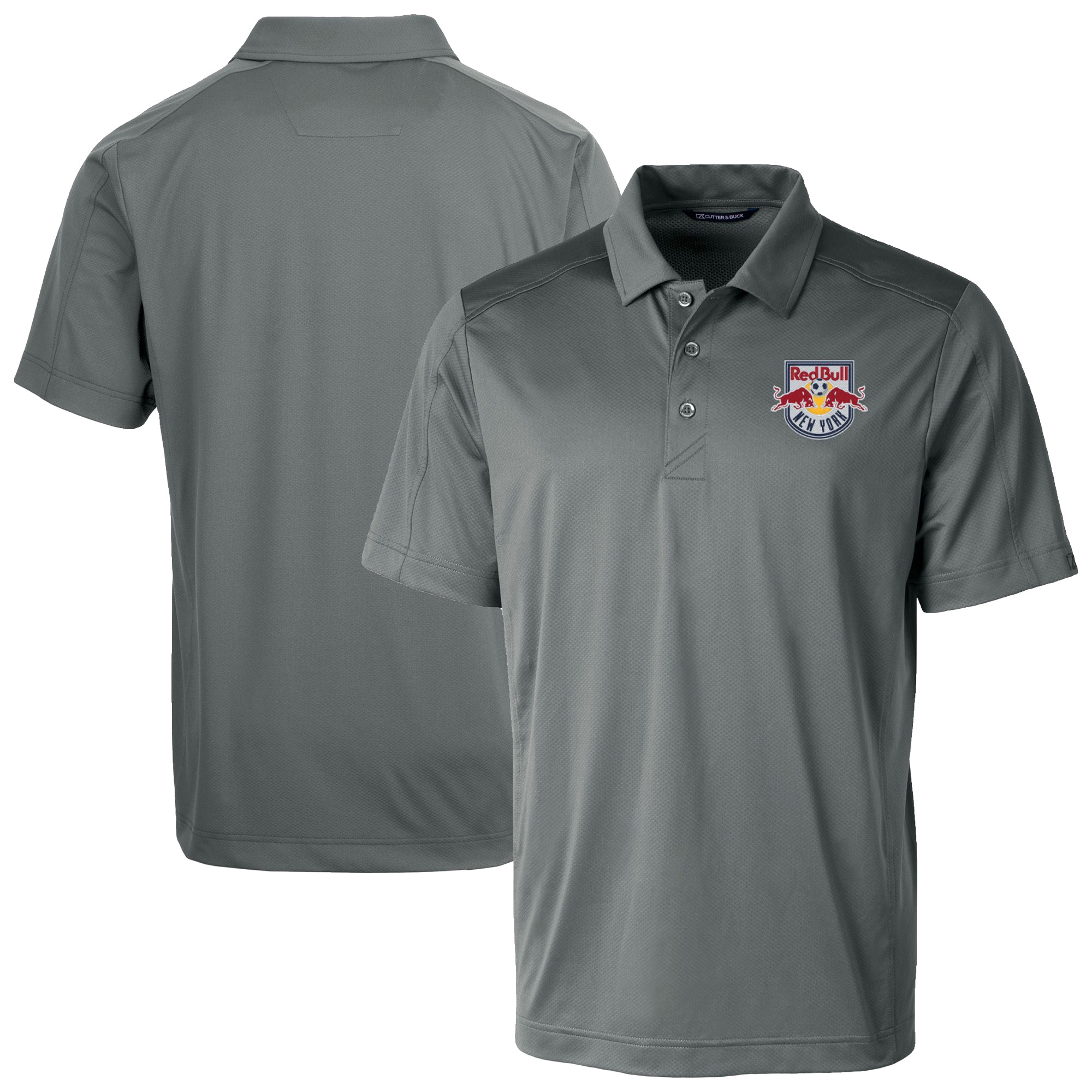 Men’s Cutter & Buck Gray New York Red Bulls Big & Tall Prospect Eco Textured Stretch Recycled Polo Men’s Cutter & Buck Gray New York Red Bulls Big & Tall Prospect Eco Textured Stretch Recycled Polo