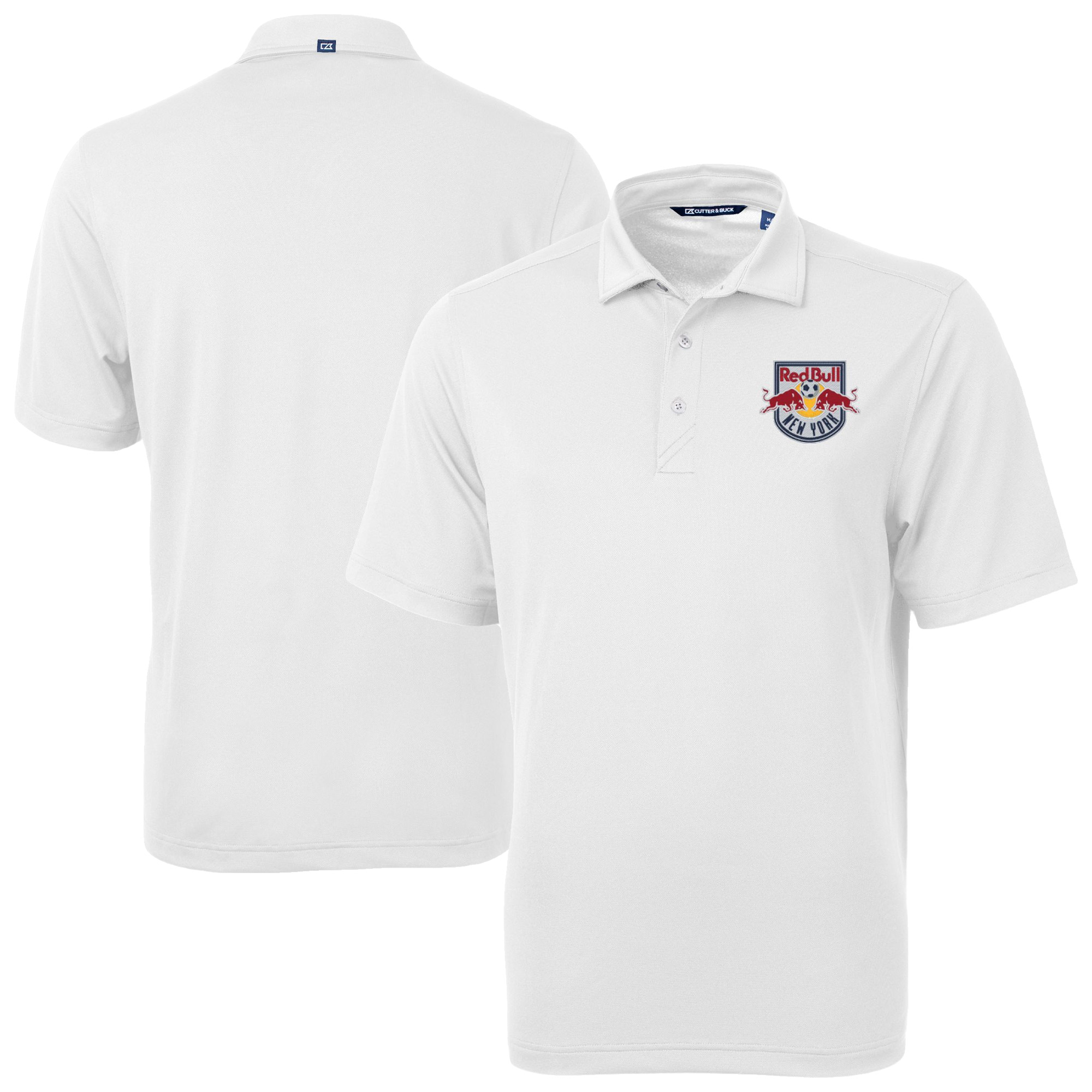 Men’s Cutter & Buck White New York Red Bulls Big & Tall Virtue Eco Pique Recycled Polo Men’s Cutter & Buck White New York Red Bulls Big & Tall Virtue Eco Pique Recycled Polo