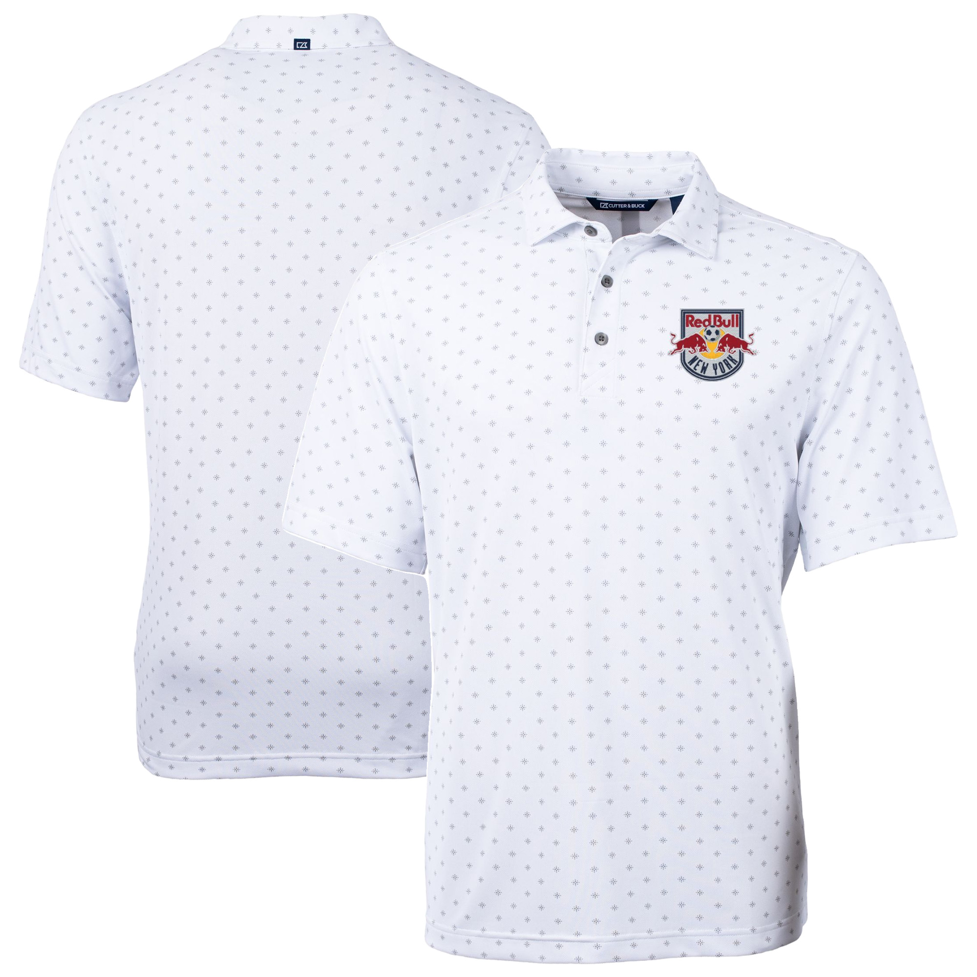 Men’s Cutter & Buck White New York Red Bulls Big & Tall Virtue Eco Pique Tile Print Recycled Polo Men’s Cutter & Buck White New York Red Bulls Big & Tall Virtue Eco Pique Tile Print Recycled Polo