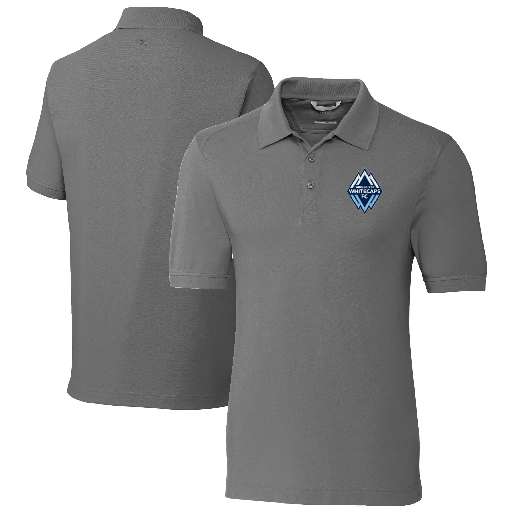 Men’s Cutter & Buck Gray Vancouver Whitecaps FC Big & Tall Advantage Eco Tri-Blend Pique Polo Men’s Cutter & Buck Gray Vancouver Whitecaps FC Big & Tall Advantage Eco Tri-Blend Pique Polo