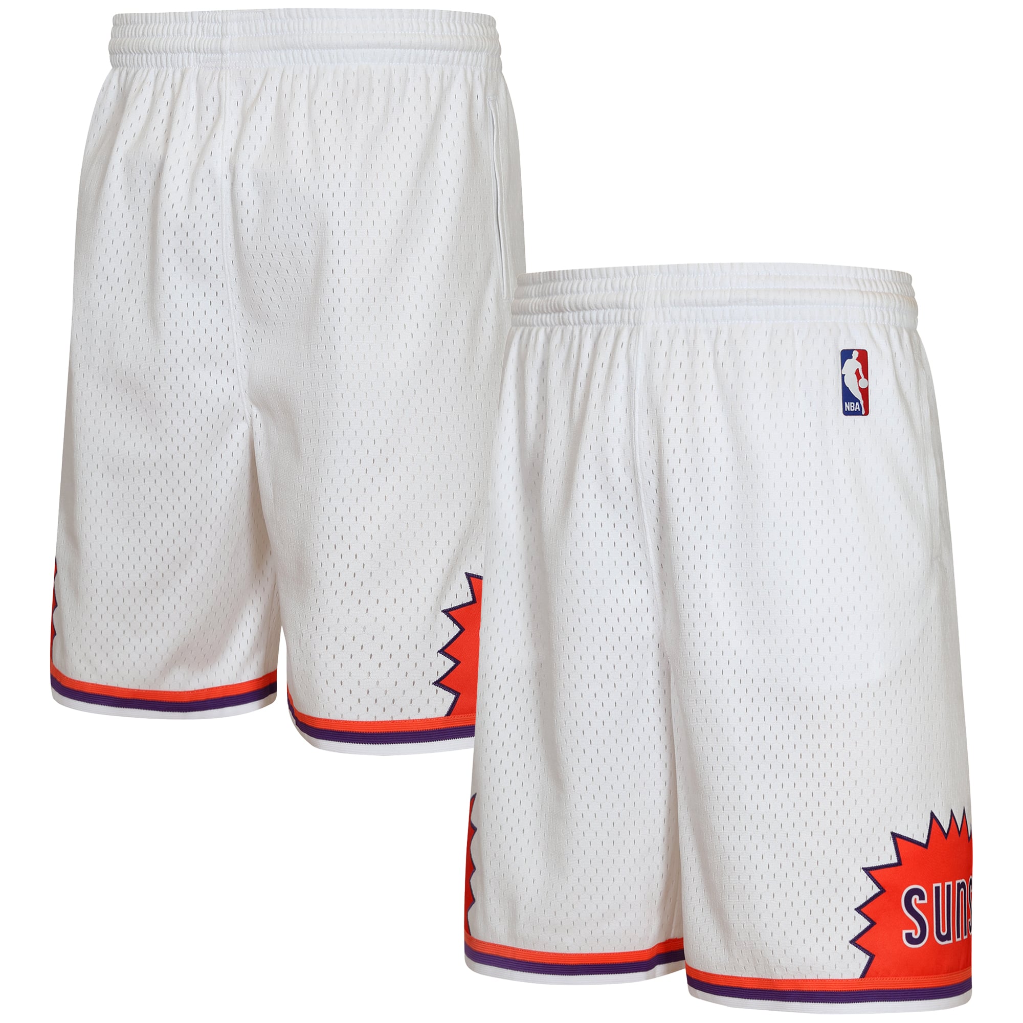 Youth Mitchell & Ness White Phoenix Suns Swingman Shorts