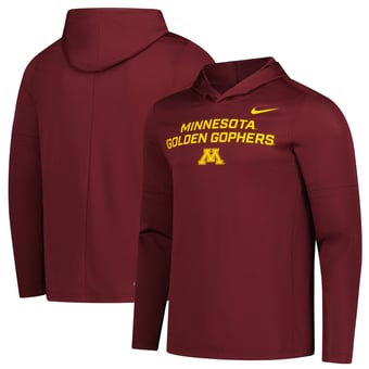 Men's Nike Maroon Minnesota Golden Gophers 2025 Sideline Lightweight Dri-FIT Long Sleeve Hoodie T-Shirt