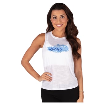 Women's Concepts Sport White Kansas City Royals Infuse Slub Tank Top