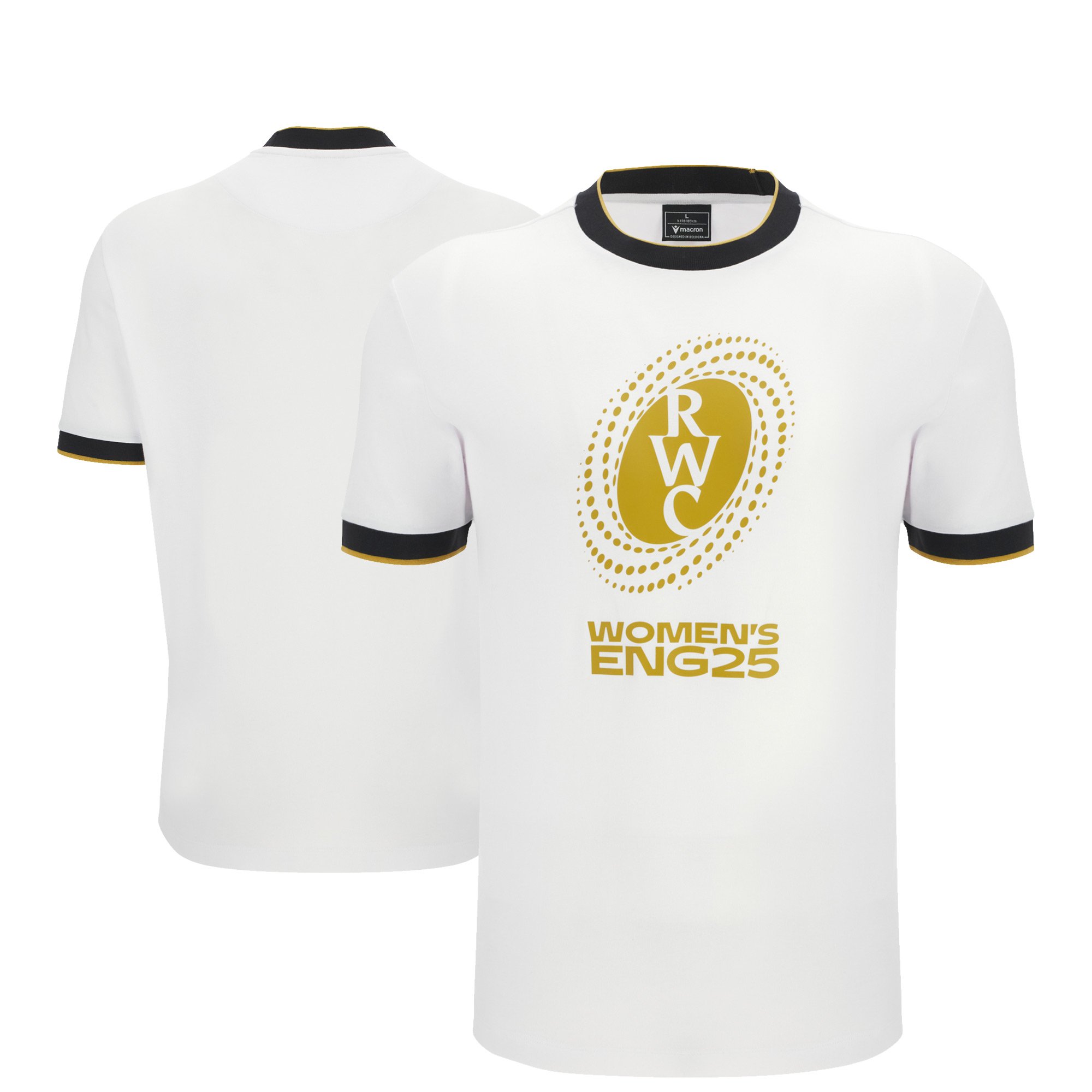 T-shirt da donna Coppa del mondo di rugby 2025 da tifoso - Bianco - Uomo
