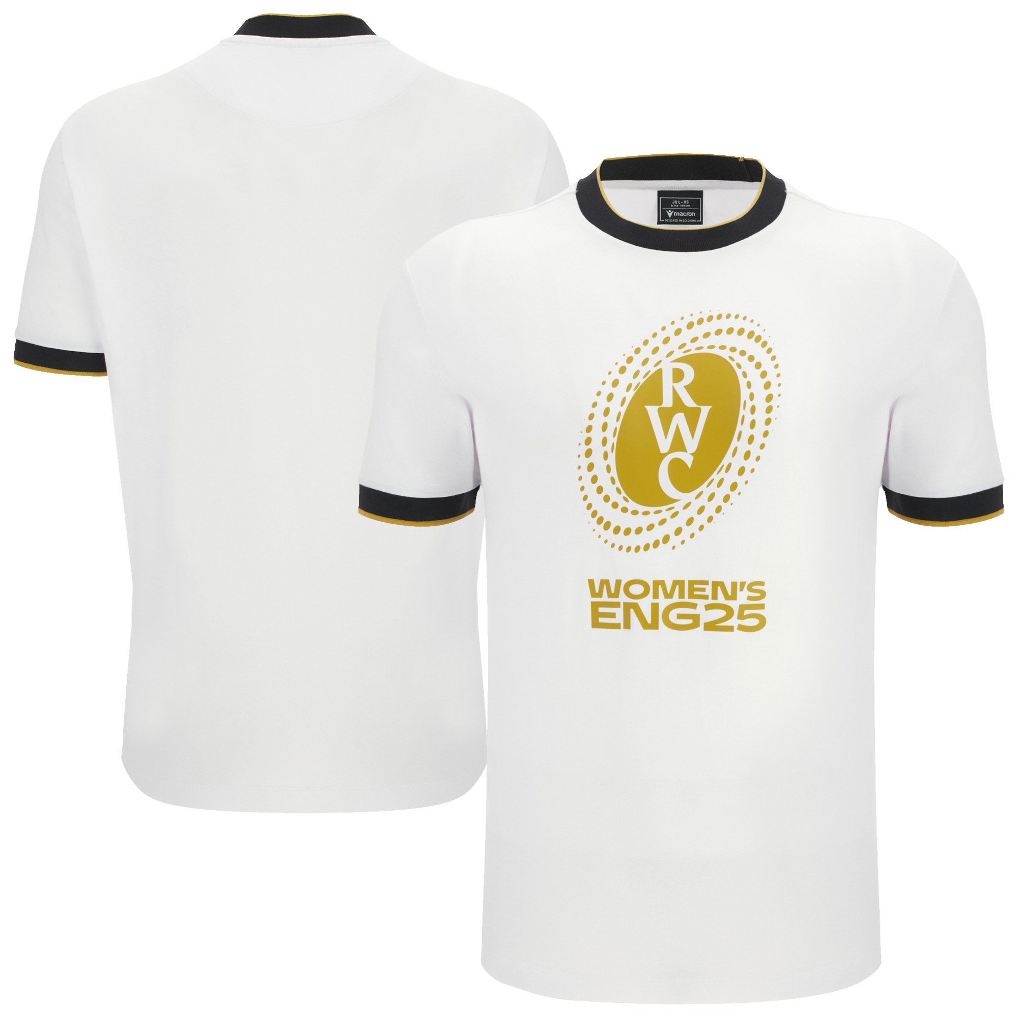 T-shirt da donna Coppa del mondo di rugby 2025 da tifoso - Bianco - Junior