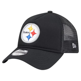 Preschool New Era  Black Pittsburgh Steelers Main A-Frame 9FORTY Adjustable Hat