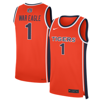 Men's Nike Orange Auburn Tigers #1 Alternate War Eagle Replica Basketball Jersey