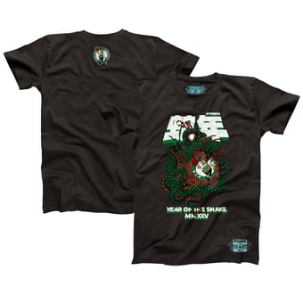 Unisex NBALab x Hyperfly Heather Black Boston Celtics Year of the Snake Lunar New Year Collection T-Shirt