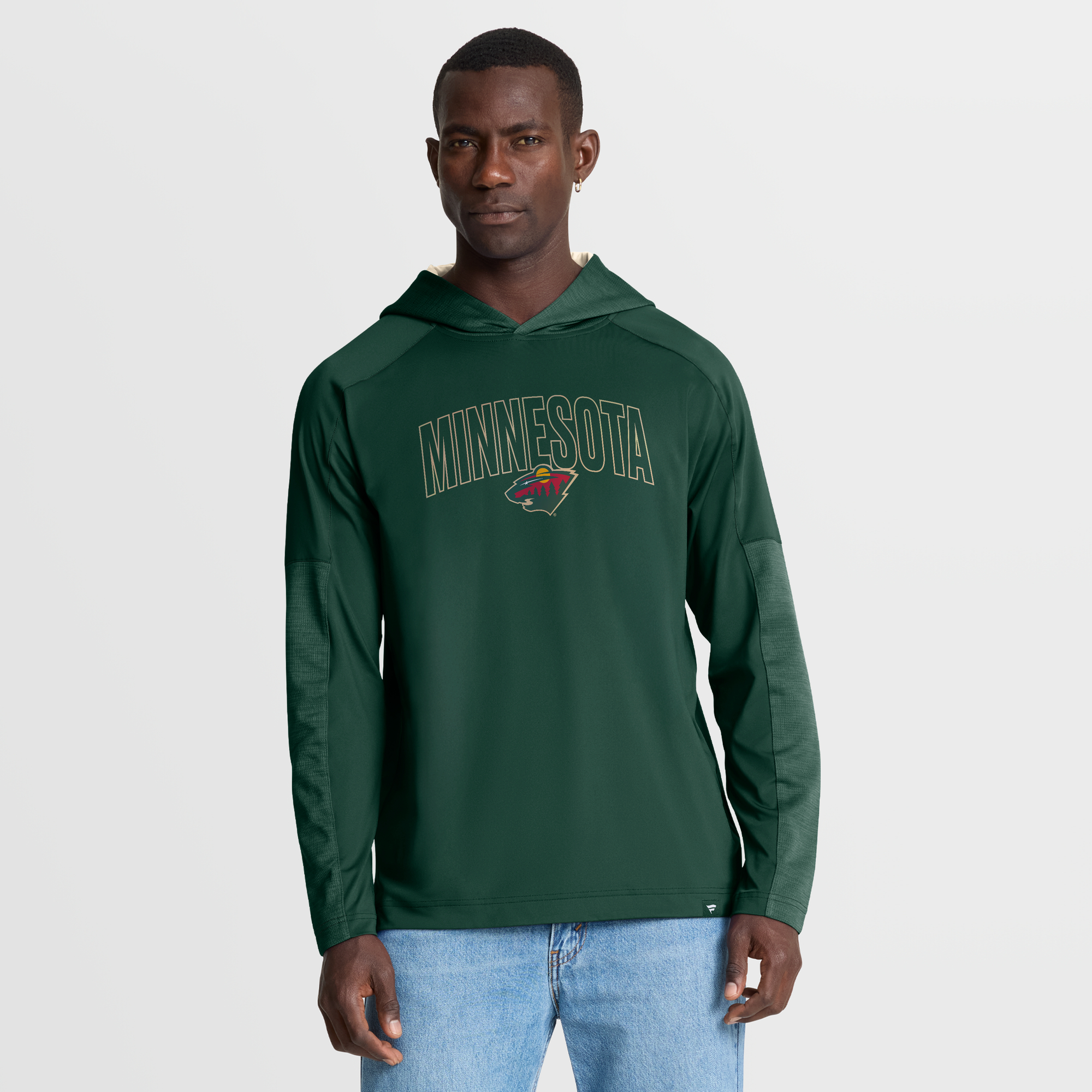 Men's Fanatics Green Minnesota Wild Penalty Shot Long Sleeve Hoodie T-Shirt