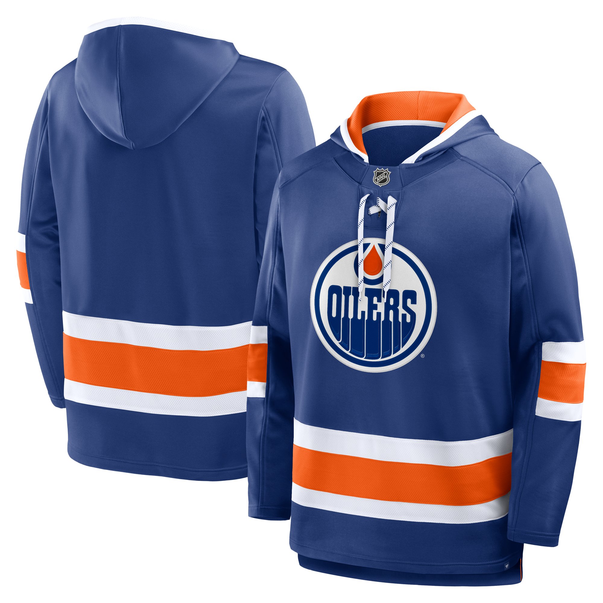 Men's Fanatics Royal Edmonton Oilers Prime Time Fleece Hoodie