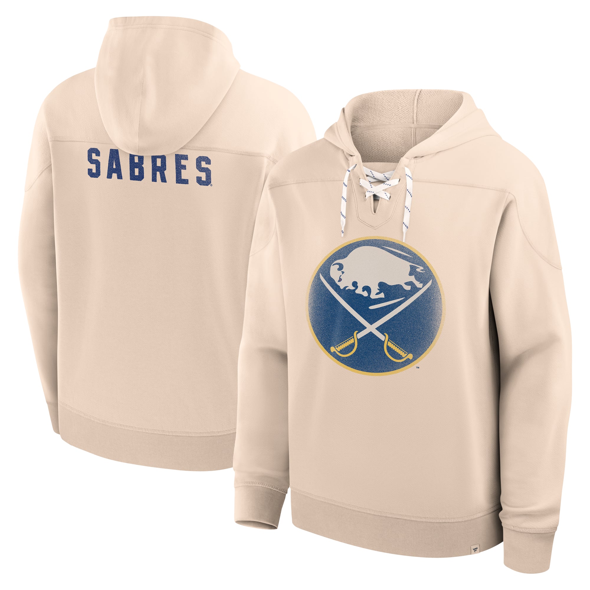 Men's Fanatics Cream Buffalo Sabres Vintage Hoodie