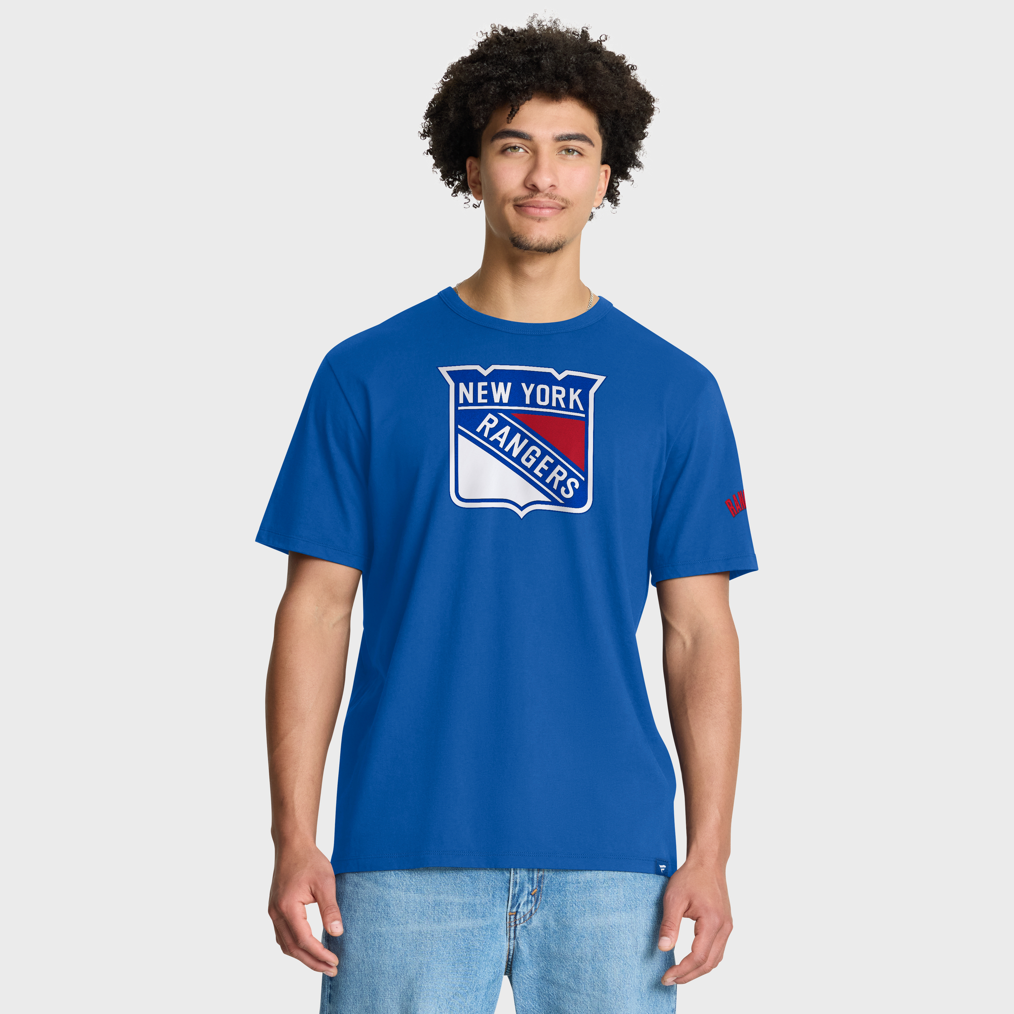 Men’s Fanatics Blue New York Rangers Hat Trick Legacy T-Shirt Men’s Fanatics Blue New York Rangers Hat Trick Legacy T-Shirt