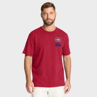 Men's Fanatics Red Montreal Canadiens Crash The Net Legacy T-Shirt