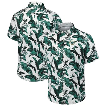 Men's Tommy Bahama Green Green Bay Packers Sunnyvale Blooms Camp Button-Up Shirt