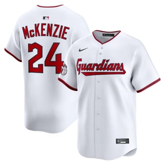 Men's Nike Triston McKenzie White Cleveland Guardians Home Limited Player Jersey