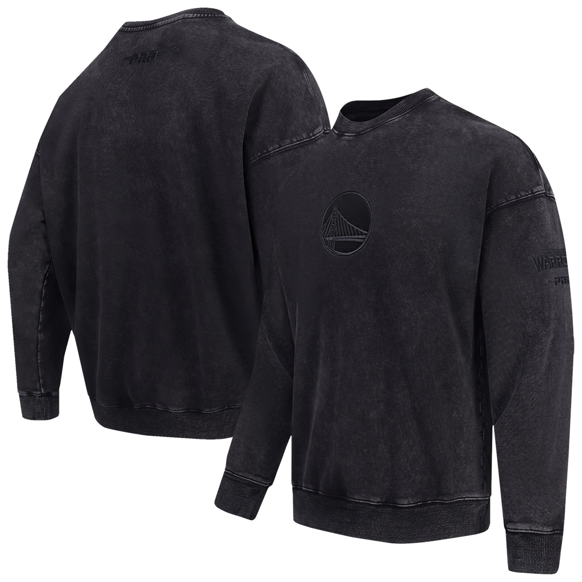 Sweat-shirt délavé Pro Standard des Golden State Warriors - Homme