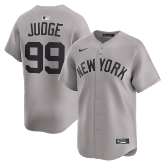 Men's Nike Aaron Judge Gray New York Yankees Road Limited Player Jersey