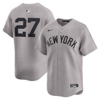 Men's Nike Giancarlo Stanton Gray New York Yankees Road Limited Player Jersey