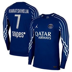 Maillot Fourth Match PSG Jordan Dri-FIT ADV 24/25 - Manches longues - Enfant avec flocage Kvaratskhelia 7, vue 1