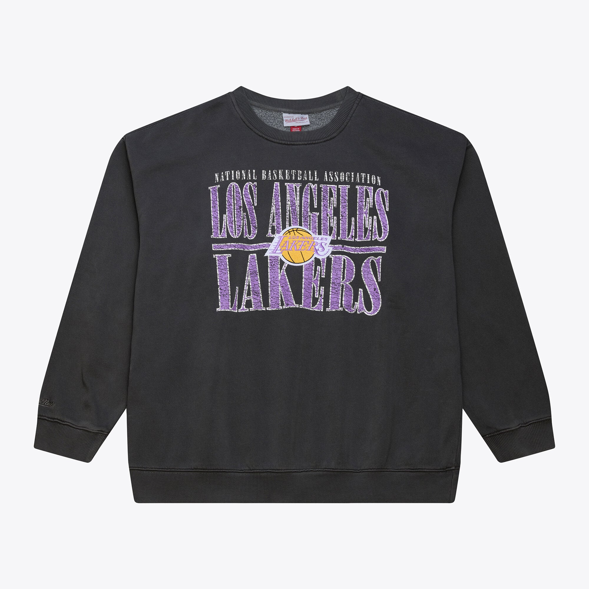 Los Angeles Lakers Mitchell & Ness Downtown Fleece Vintage Crew – Herren