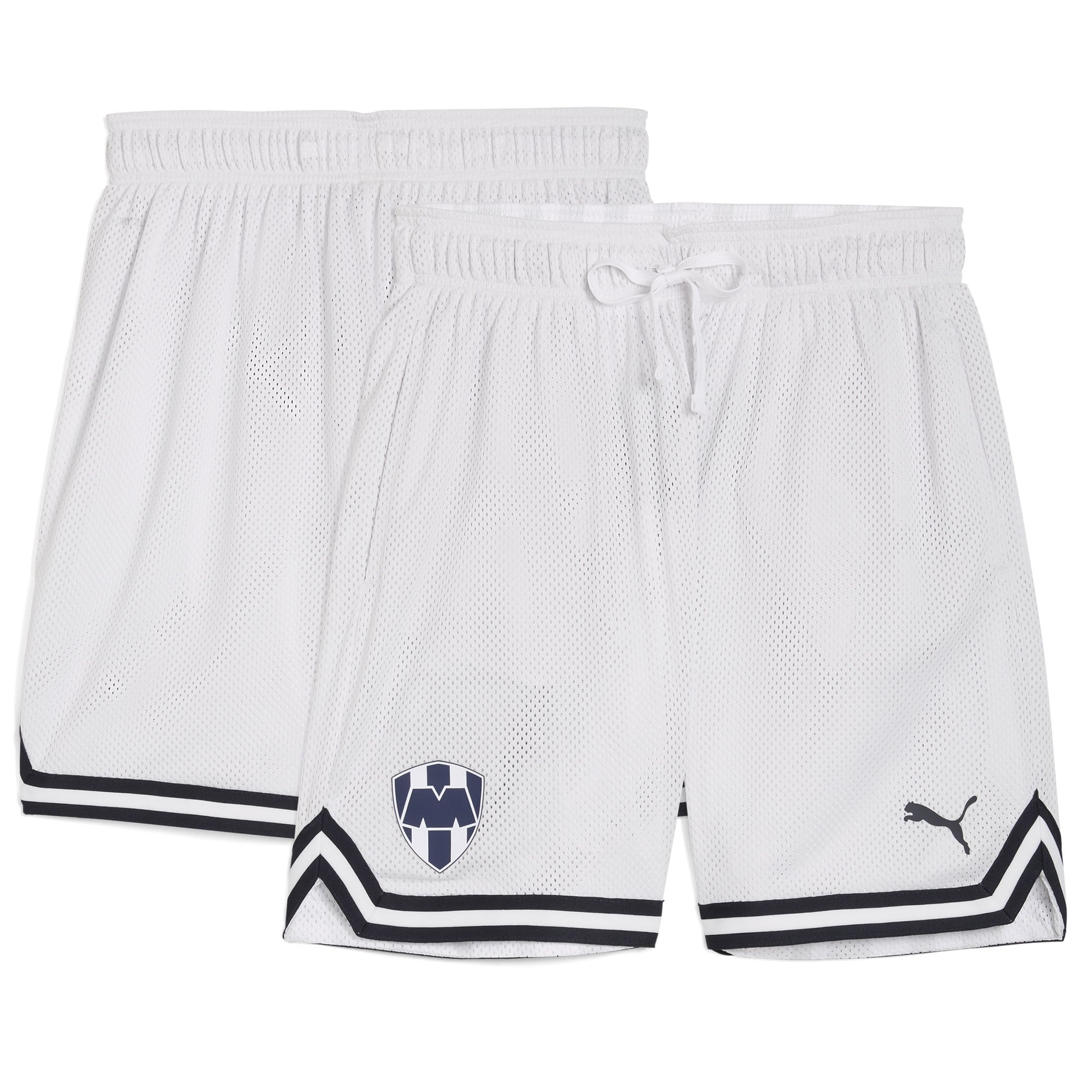 Men's Puma Gray CF Monterrey 2025 FIFA Club World Cup Hoops Reversible Shorts