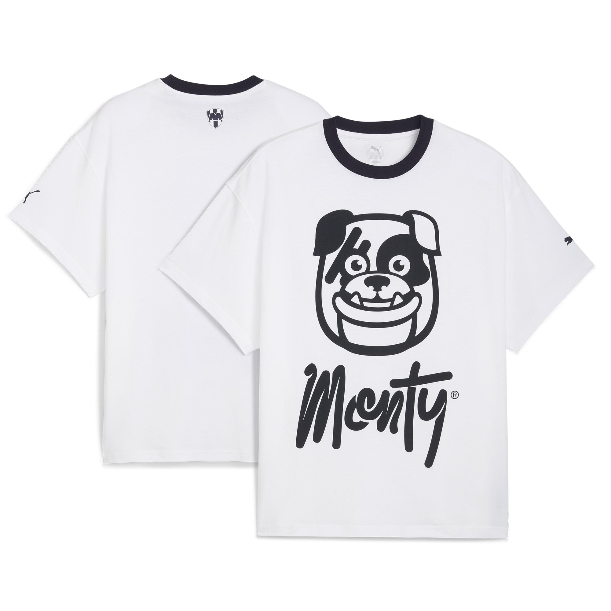 Men's Puma White CF Monterrey 2025 FIFA Club World Cup Hoops T-Shirt