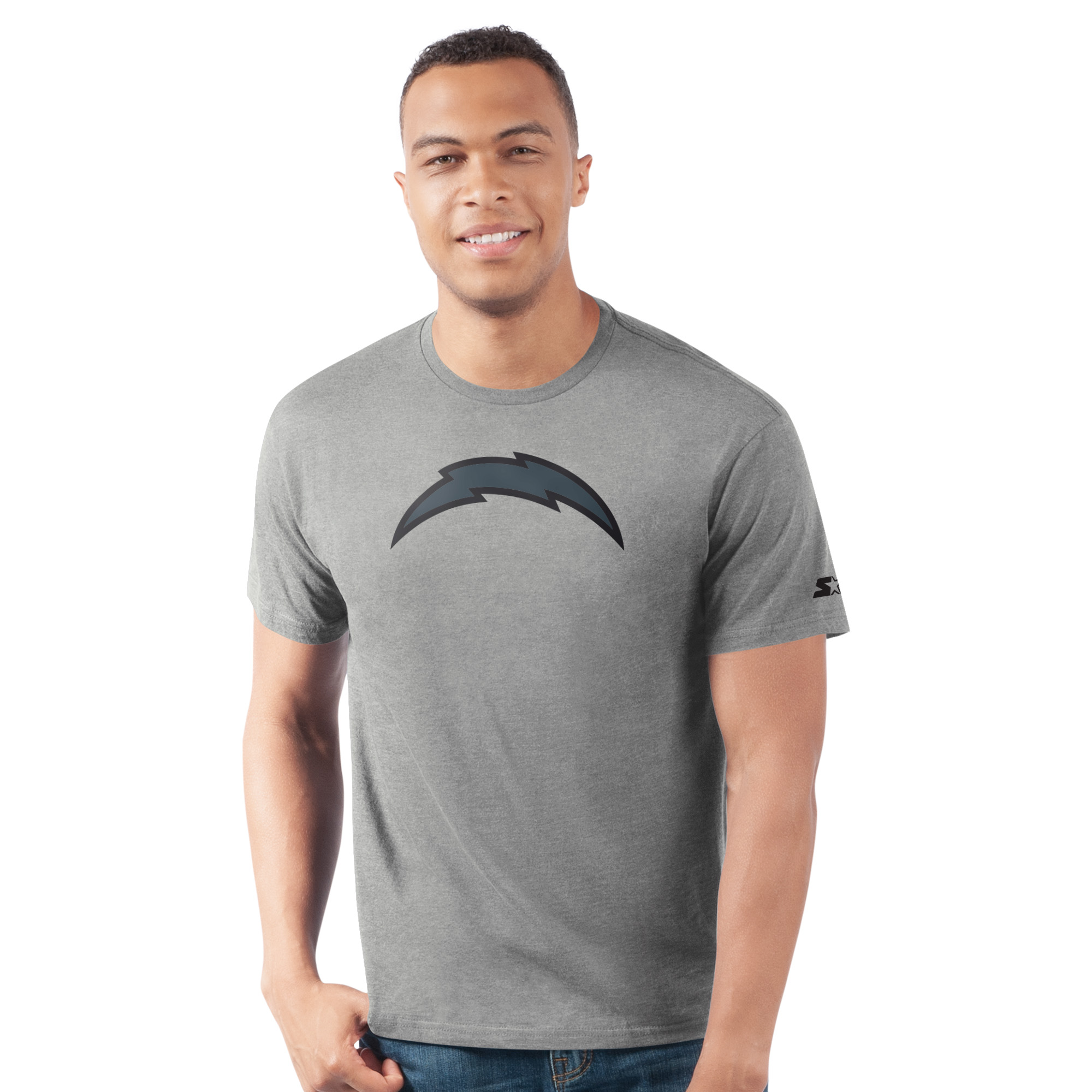 Men's Starter  Heather Gray Los Angeles Chargers Prime Time T-Shirt