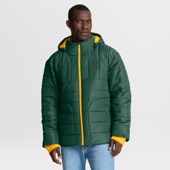 Men's Fanatics Green Green Bay Packers Full-Zip Hooded Jacket