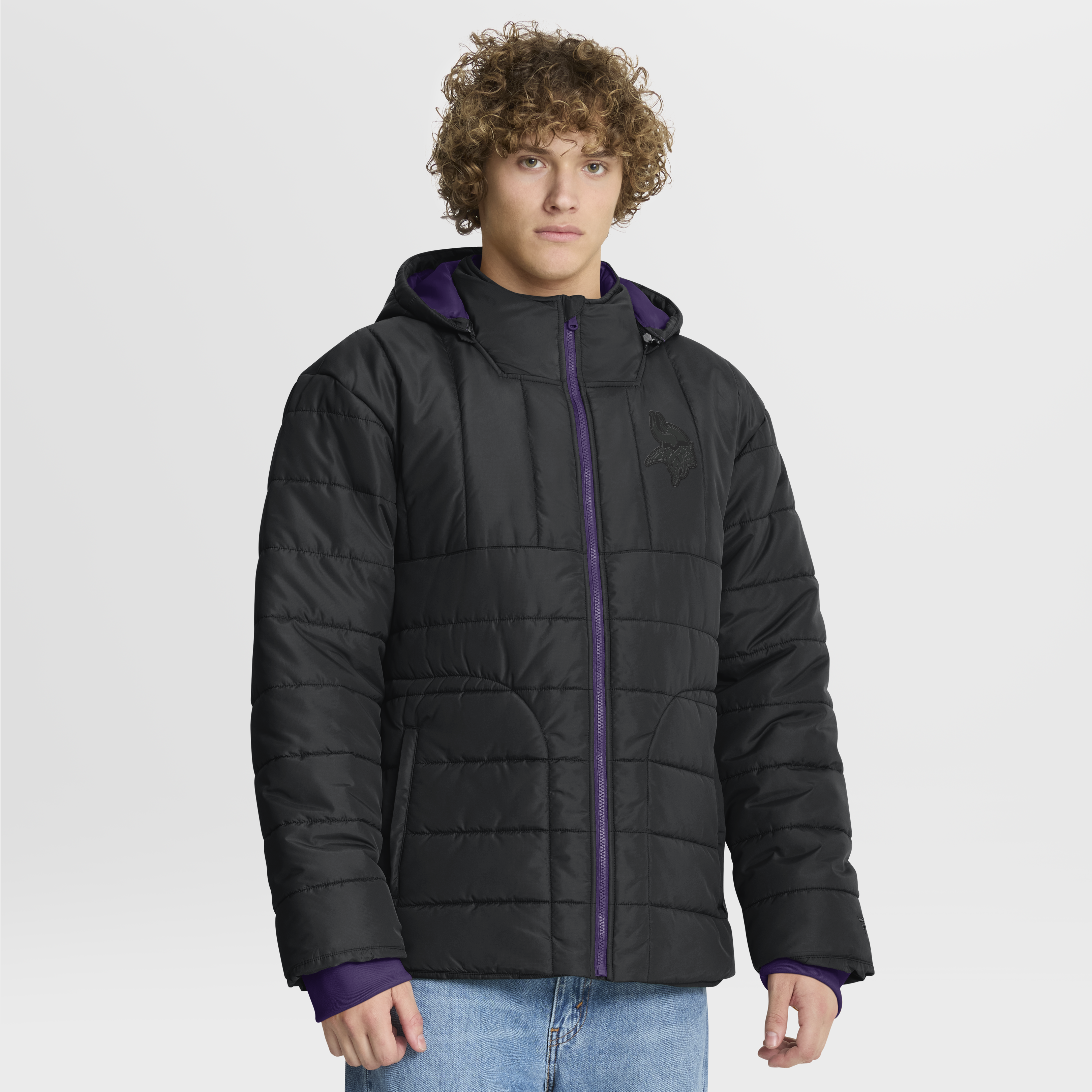 Men's Fanatics Black Minnesota Vikings Full-Zip Hooded Jacket