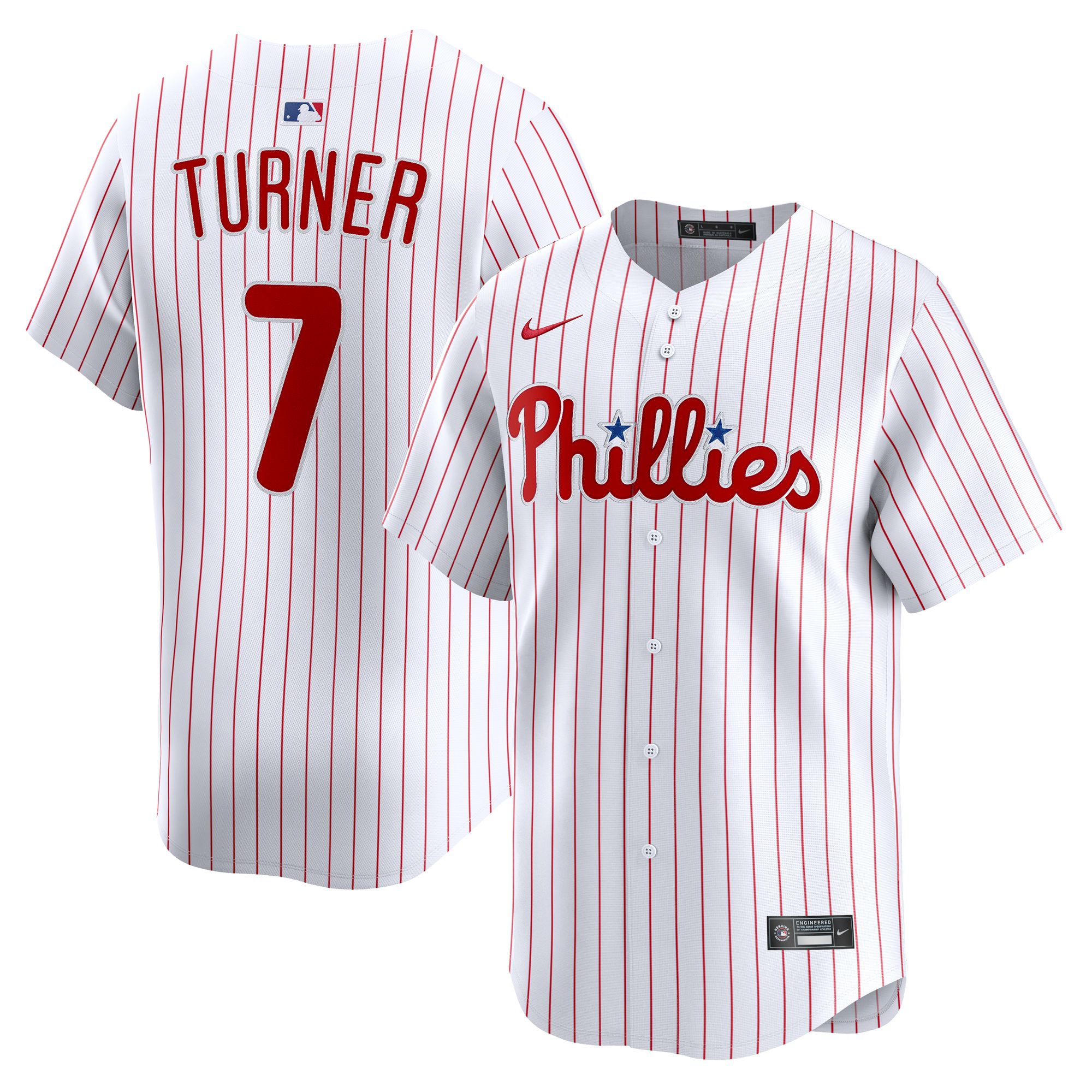 Men’s Nike Trea Turner White Philadelphia Phillies Home Limited Player Jersey Men’s Nike Trea Turner White Philadelphia Phillies Home Limited Player Jersey