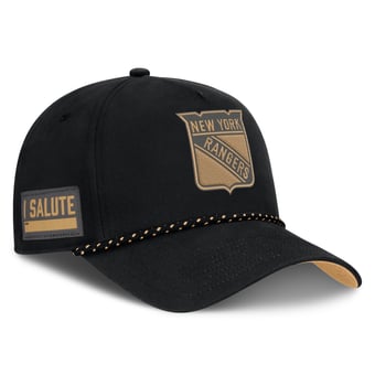 Men's Fanatics  Black New York Rangers Military Appreciation Authentic Pro A-Frame Adjustable Hat