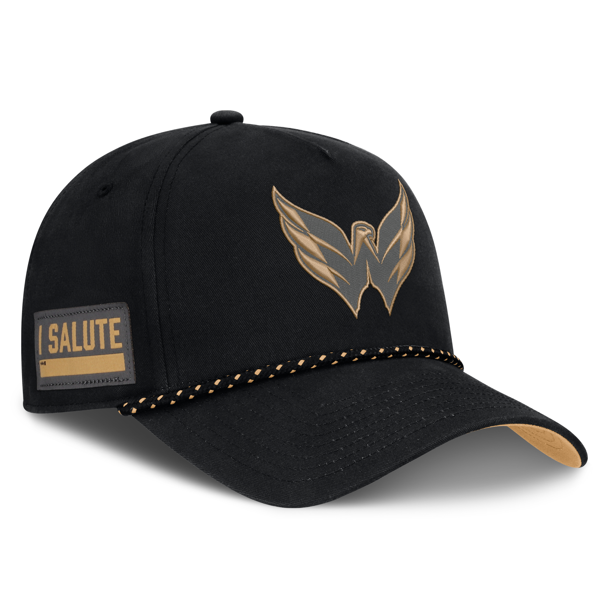 Men's Fanatics  Black Washington Capitals Military Appreciation Authentic Pro A-Frame Adjustable Hat