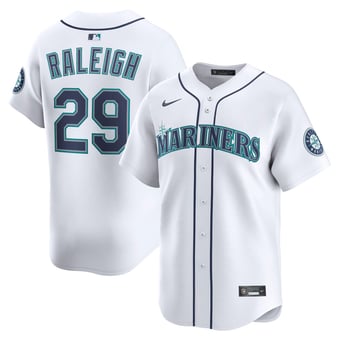 Men's Nike Cal Raleigh White Seattle Mariners Home Limited Player Jersey