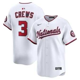 Men's Nike Dylan Crews White Washington Nationals Home Limited Player Jersey