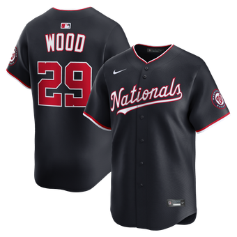Men's Nike James Wood Navy Washington Nationals Alternate Limited Player Jersey