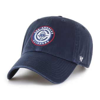 Men's '47  Navy LA Clippers Core Logo Clean Up Adjustable Hat
